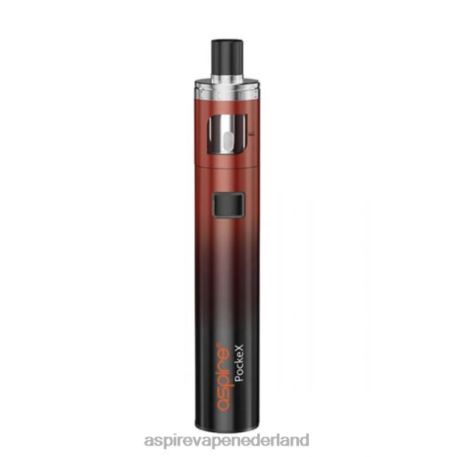 Aspire ecig - Aspire Pockex jubileumeditie kit H0BP120 rood verloop